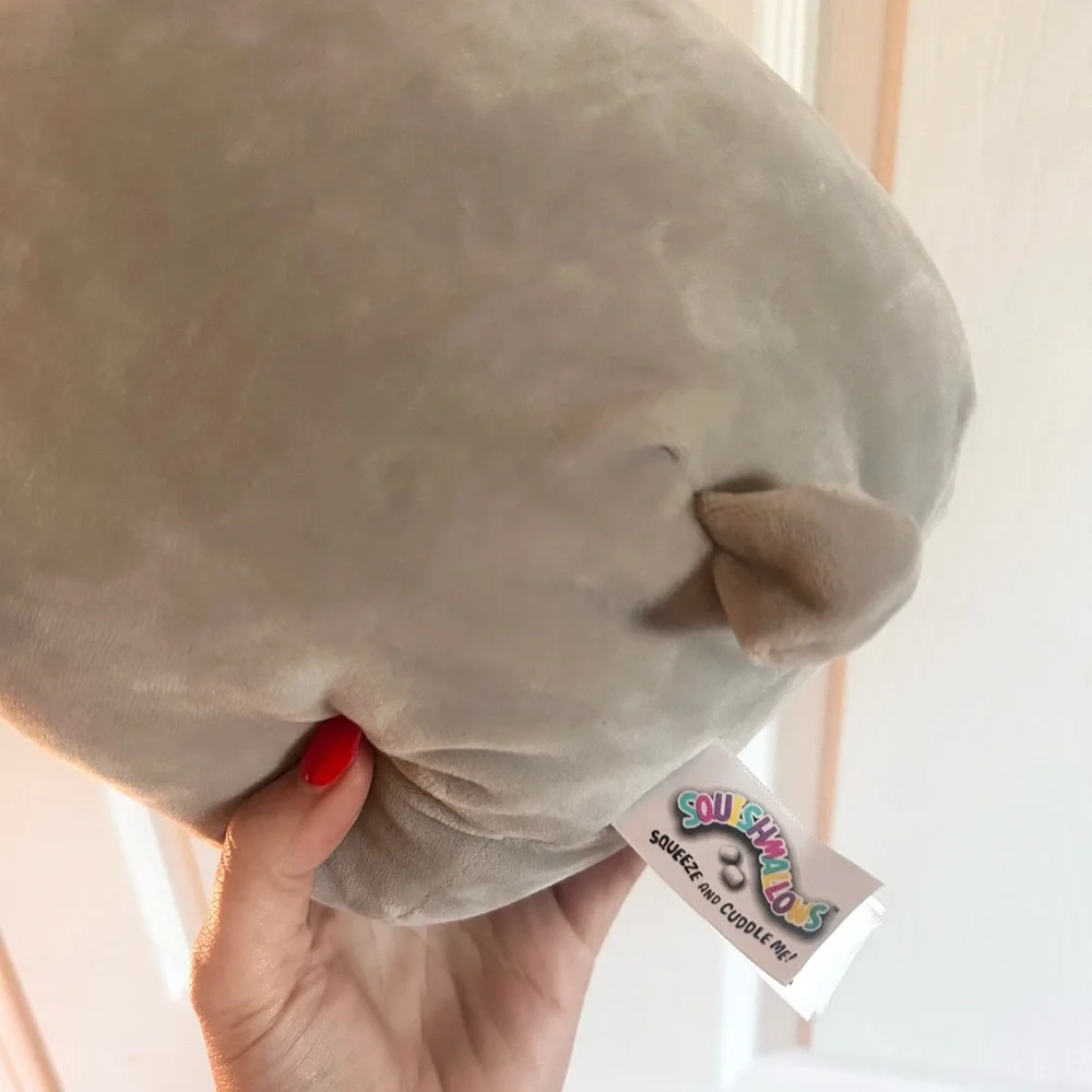 ⭐️ NEW Squishmallow Gray Plush Easter Bunny with Sequin Belly